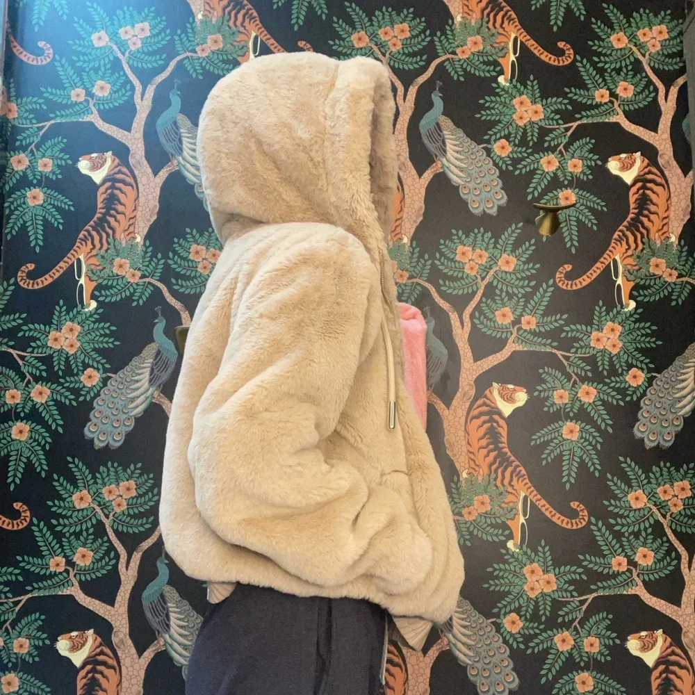 Zara Faux Fur Jacket - Picture 1 of 9